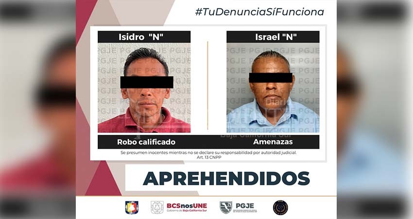 Fueron aprehendidas dos personas por amenazas y robo Fueron aprehendidas dos personas por amenazas y robo