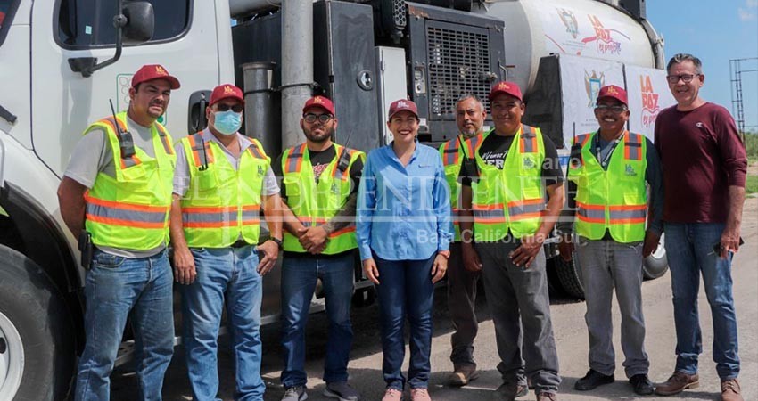 OOMSAPAS La Paz envía equipo de trabajo como a Mulegé