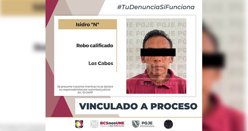 Queda en prisión preventiva y vinculado a proceso por robo calificado en SJC