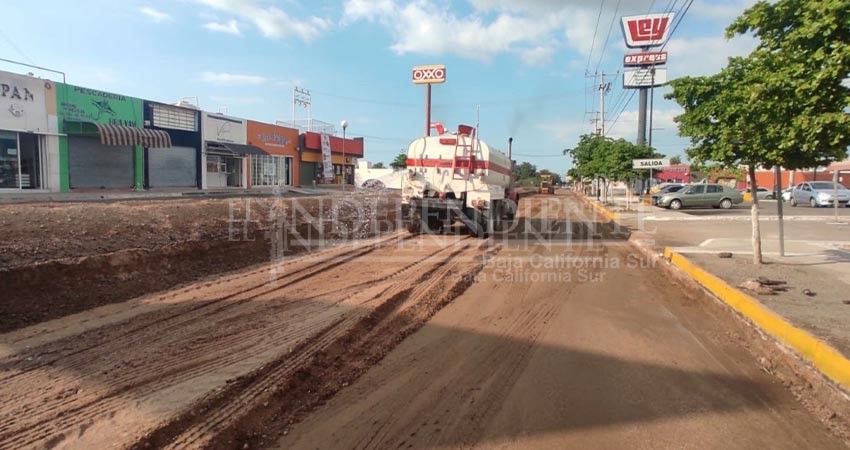 Este lunes inician trabajos de pavimentación en vialidades de Santa Rosalía y La Paz