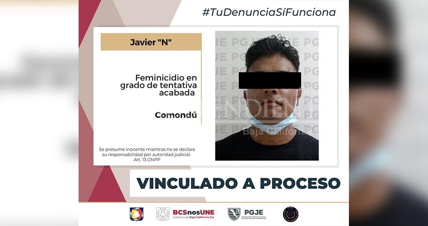 Por feminicidio en grado de tentativa, vinculan a proceso de Javier “N” Por feminicidio en grado de tentativa, vinculan a proceso de Javier “N”