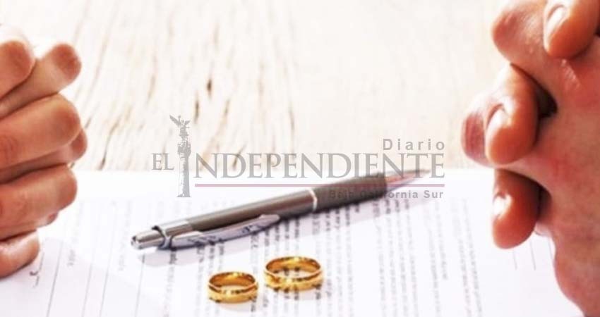 Aumentan divorcios en México; BCS es la sexta entidad con más casos