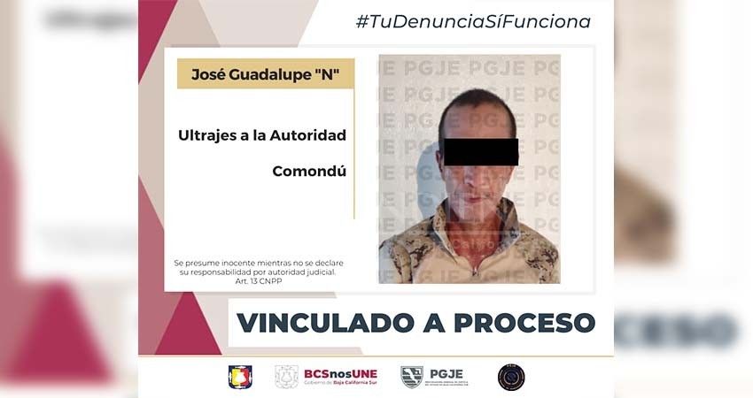 Enfrentará proceso penal en prisión preventiva por ultrajes a la autoridad