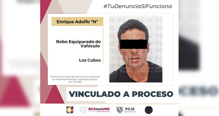 Queda vinculado a proceso Adolfo “N” por robo de vehículo en SJC