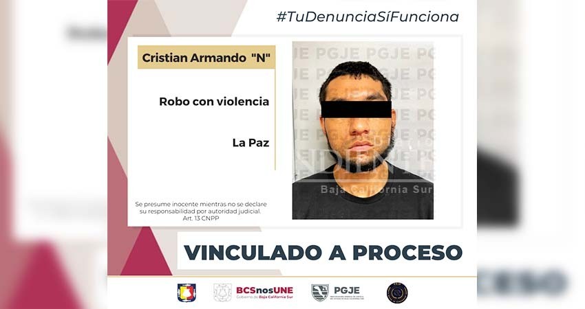 A prisión imputado por robo con violencia a farmacia en La Paz A prisión imputado por robo con violencia a farmacia en La Paz