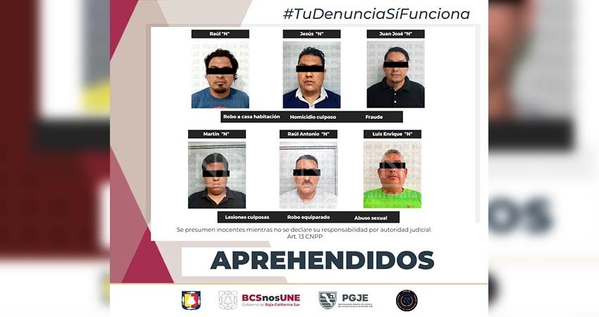 Seis personas fueron detenidas por diferentes hechos delictivos Seis personas fueron detenidas por diferentes hechos delictivos