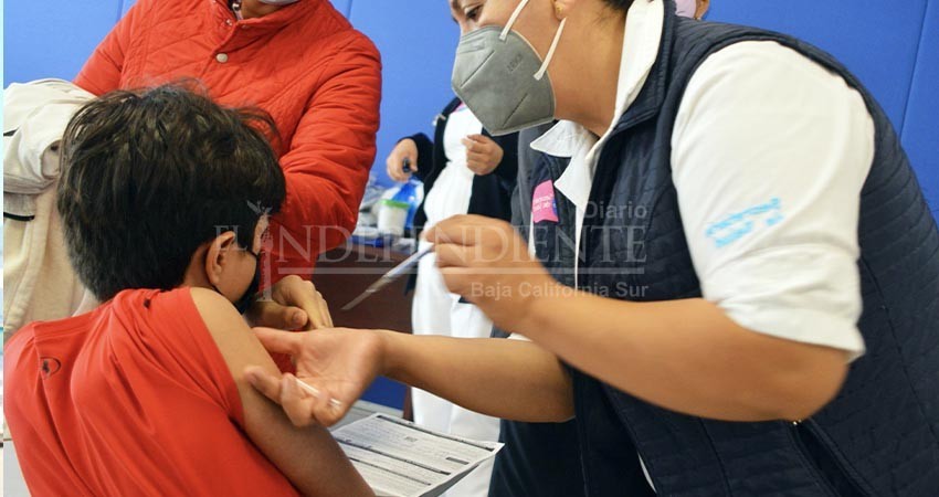Se “cayó” demanda de vacuna COVID-19 en menores de 11 años en BCS