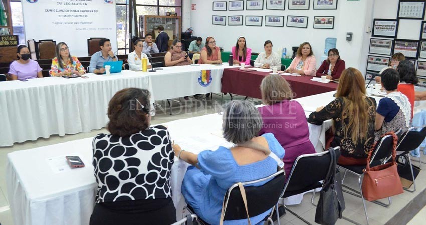 Escucha Comisión de Igualdad de Género a organismos previo a la preparación del Primer Parlamento de Mujeres de BCS