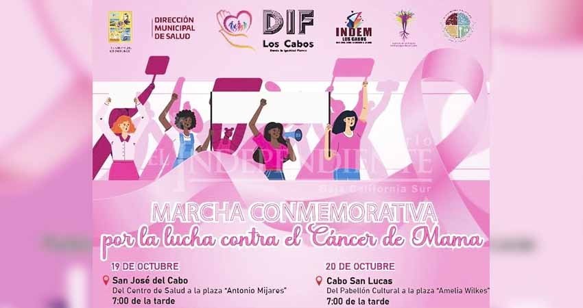 Hoy inician las marchas conmemorativas por el “Mes Rosa”