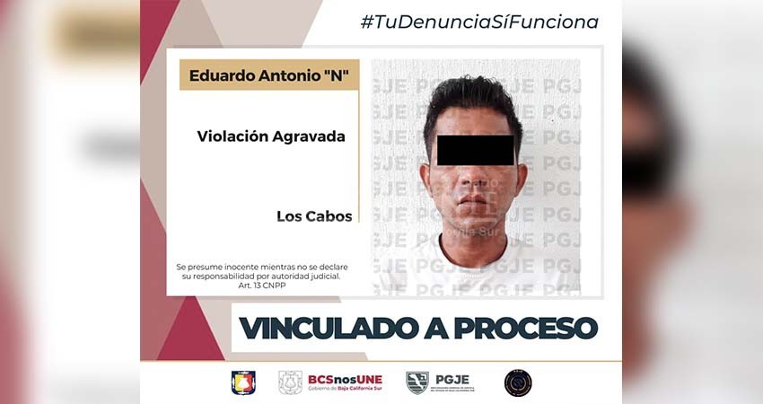 Antonio “N”  quedó en  prisión preventiva por el delito de violación Antonio “N”  quedó en  prisión preventiva por el delito de violación