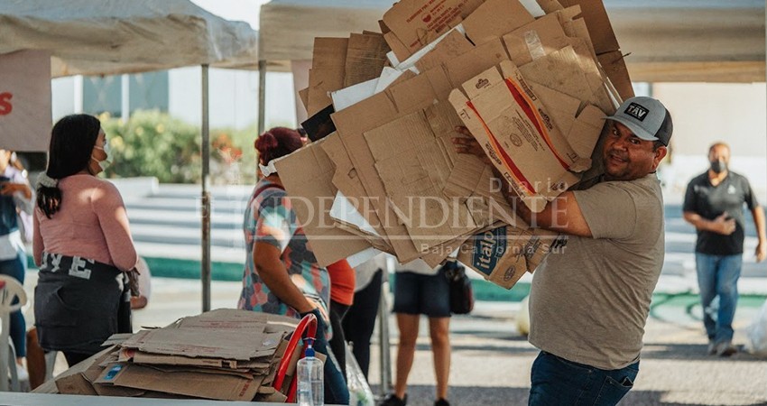Fueron gestionados 2.5 toneladas de residuos valorizables en el “Reciclatón La Paz”
