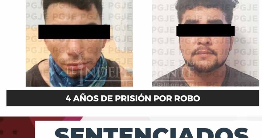 Por el delito de robo, dos hombres pasarán 4 años en prisión Por el delito de robo, dos hombres pasarán 4 años en prisión
