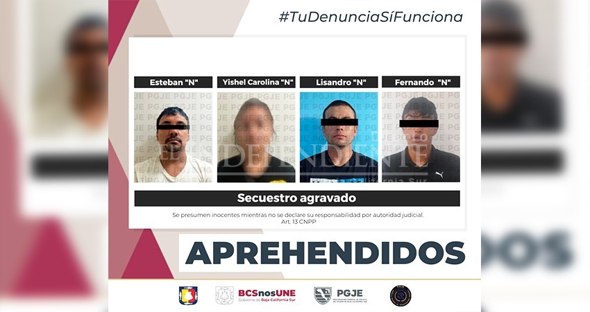 Cumplimentó PGJE 4 órdenes de aprehensión a imputados por secuestro agravado