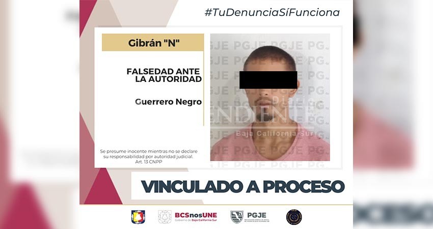 Por falsedad de declaración ante la autoridad, Gibrán “N”, quedó en prisión preventiva Por falsedad de declaración ante la autoridad, Gibrán “N”, quedó en prisión preventiva