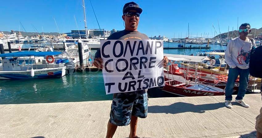 “Conanp corre al turismo”, protestan prestadores de servicios turísticos en CSL