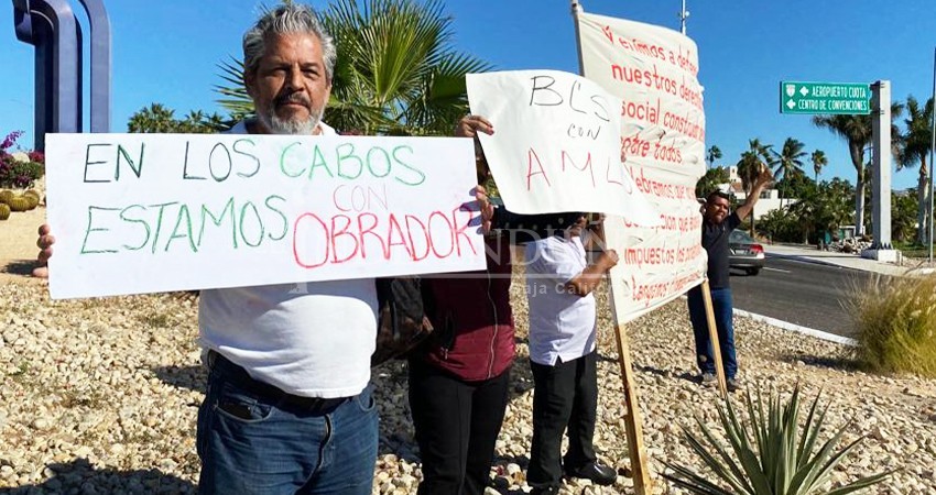 "En Los Cabos estamos con Obrador": ciudadanos se unieron a marcha de AMLO