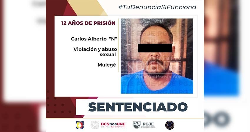 Dan 12 años de prisión a Carlos “N” por el delito de violación equiparada y abuso sexual agravado Dan 12 años de prisión a Carlos “N” por el delito de violación equiparada y abuso sexual agravado