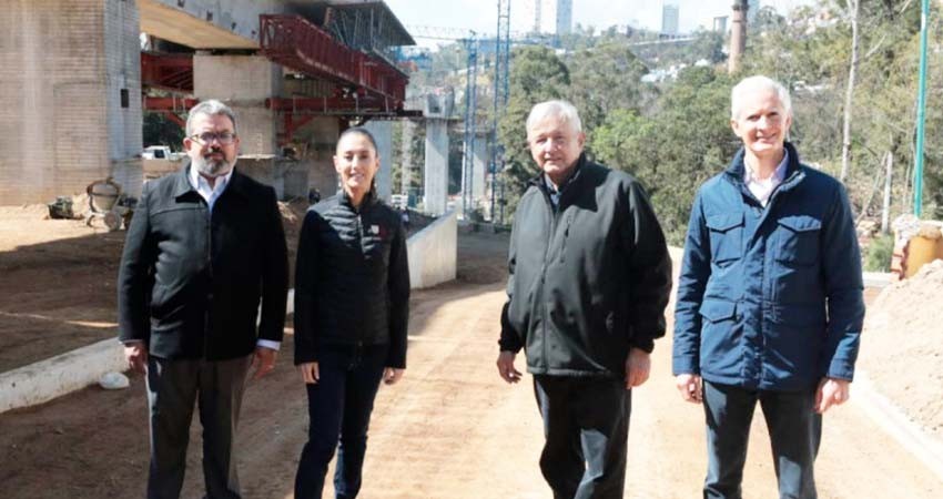 Va bien construcción de Tren Toluca-CDMX, será inaugurado en 2023: López Obrador