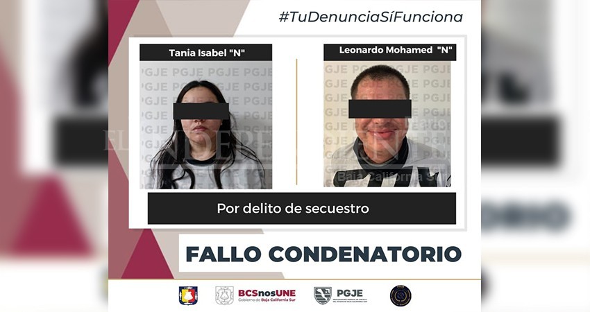 Condenan a pareja de personas, culpables por el delito de secuestro Condenan a pareja de personas, culpables por el delito de secuestro