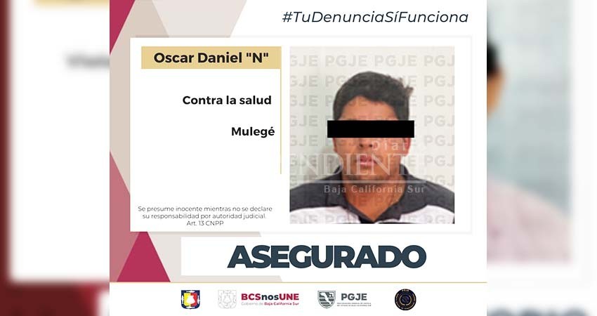 Detienen a Daniel “N”, probable narcomenudista en Santa Rosalía