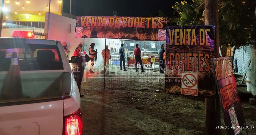 Gobierno de Los Cabos redobla acciones para evitar la venta ilegal de pirotecnia durante las festividades decembrinas