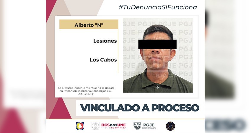 Por el delito de lesiones Alberto “N” quedó vinculado a proceso
