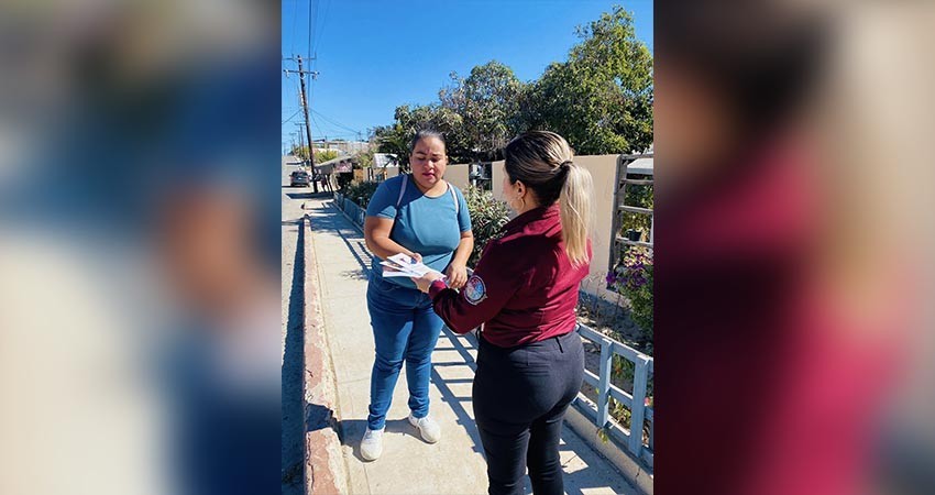 Equipo del Instituto de las Mujeres realiza visitas domiciliarias para ofertar talleres, cursos y capacitaciones