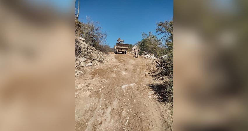 Continúa trabajando Servicios Públicos en la limpieza y accesos de vías de comunicación en la zona rural