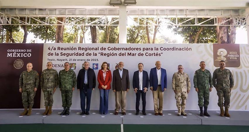 Asiste Castro Cosío a reunión de seguridad con gobernadores de la zona Mar de Cortés