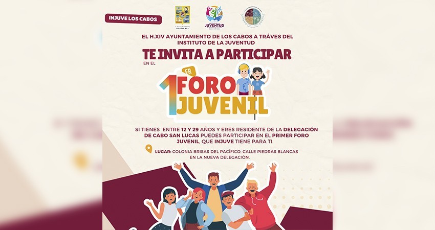 Mañana inicia el primer Foro Juvenil en Los Cabos