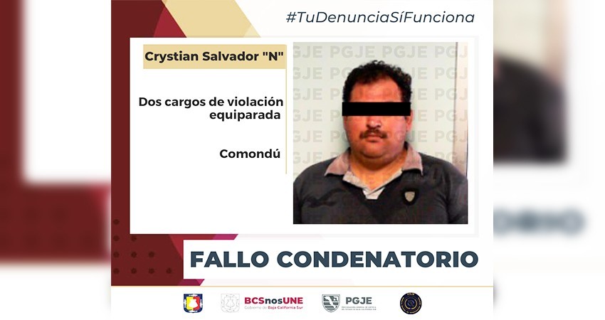 Por dos cargos de violación equiparada juez falla contra Salvador “N”