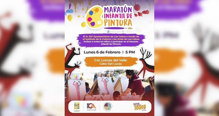 El Instituto de la Cultura y las Artes, invita a la niñez cabeña a participar en el taller “Maratón Infantil de Pintura”