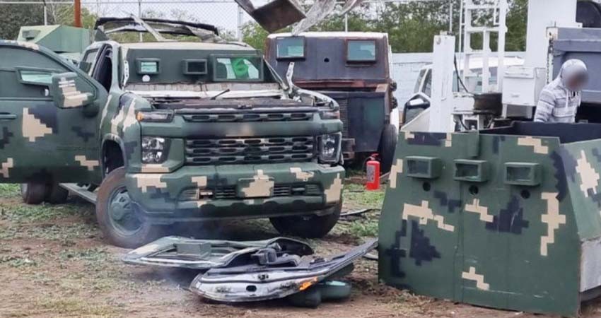 FGR destruye 11 'monstruos' con blindaje artesanal