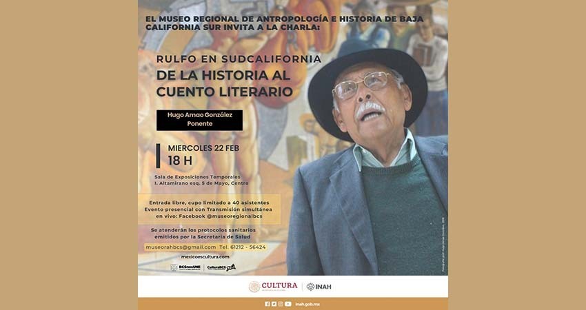 Se llevará a cabo charla temática “Rulfo en Sudcalifornia”