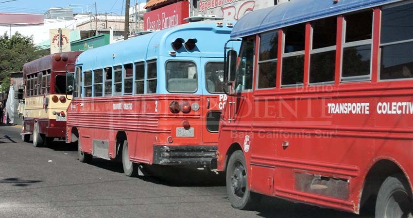 A 13 pesos, proponen transportistas de La Paz que se aumente el costo del colectivo