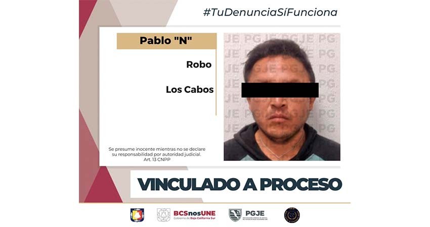 Pablo “N” quedó vinculado a proceso por robo a comercio en SJC