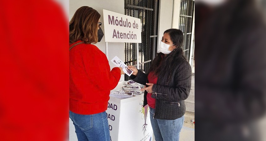 El Instituto de las Mujeres coloca módulos temporales en Santiago