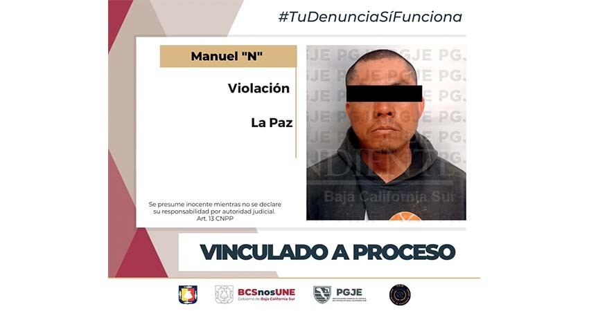 Por el delito de violación Manuel “N” quedó en prisión preventiva