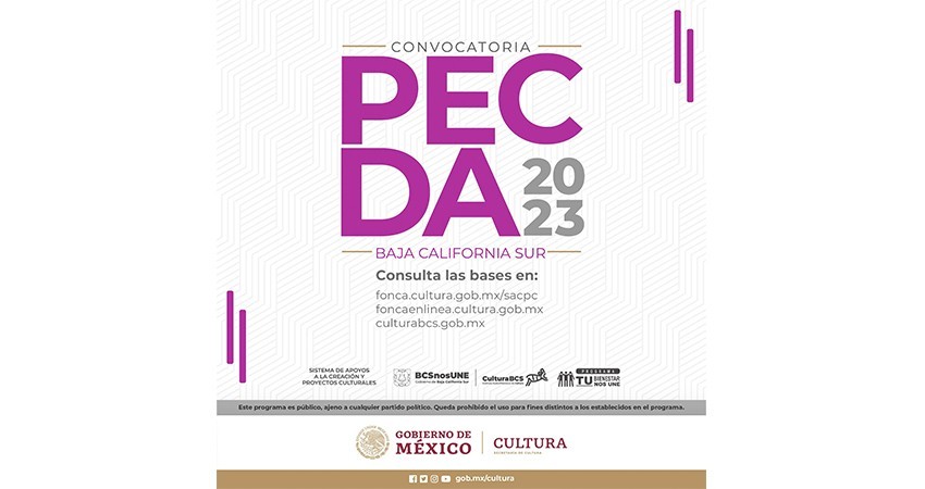 Publican convocatoria para el Programa de Estímulos a la Creación y Desarrollo Artístico 2023