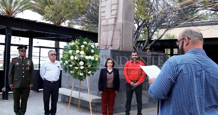 Conmemora Ayuntamiento de La Paz el aniversario luctuoso del emperador Cuauhtémoc
