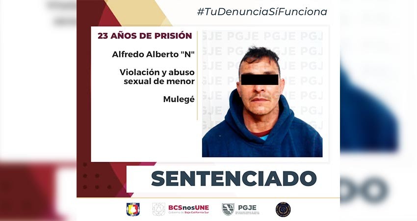 Pasará 23 años de prisión Alfredo “N” por abusar sexualmente de un menor de edad