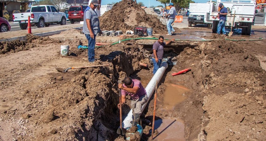 En 6 días, OOMSAPAS La Paz atendió 267 fugas de agua