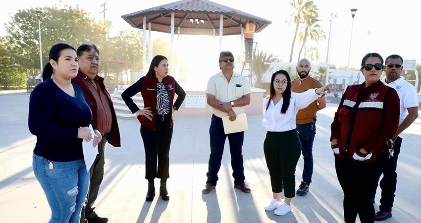 Supervisa Alcaldesa La Paz, obra del Parque de El Centenario