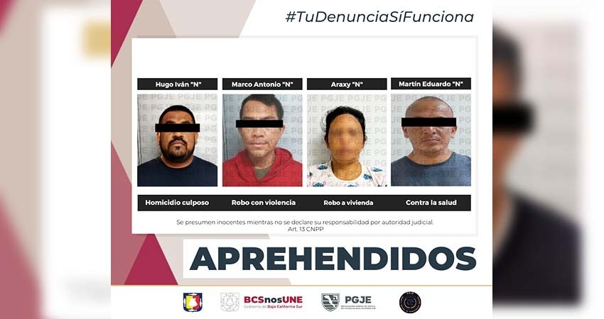 Son detenidas cuatro personas por diversos delitos Son detenidas cuatro personas por diversos delitos