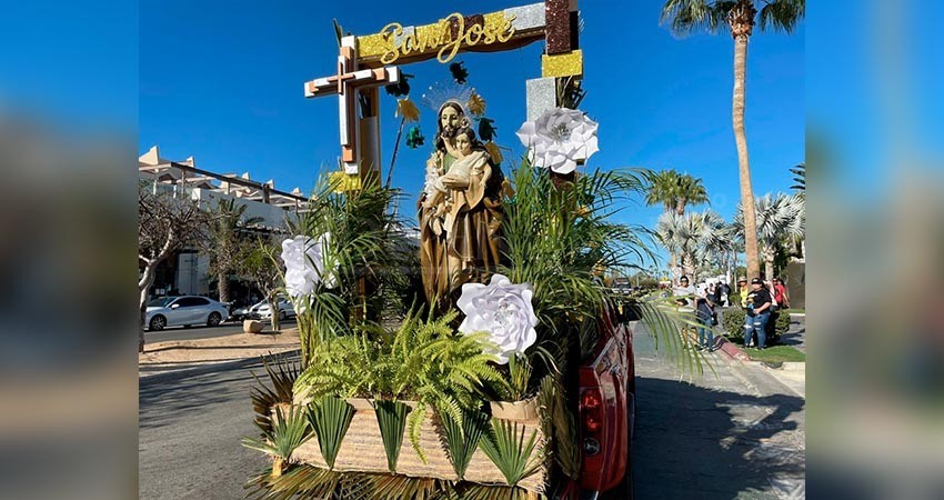Con una misa, peregrinación y mañanitas, celebran a San José, patrono de la misión