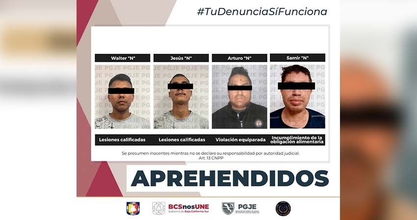 Ejecutan órdenes de aprehensión por delitos contra la libertad sexual, la familia y lesiones