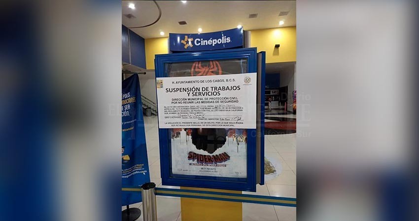 Suspensión en cine de CSL se debió a la falta de protocolos de protección civil Suspensión en cine de CSL se debió a la falta de protocolos de protección civil