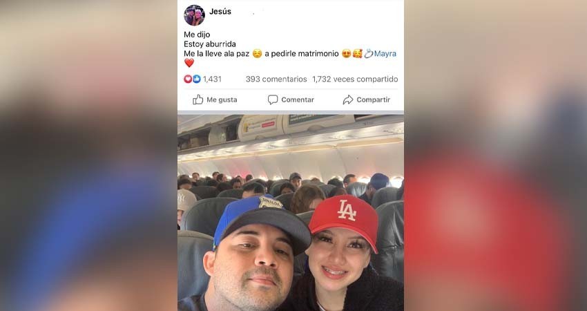 Joven viaja con su novia a La Paz para pedirle matrimonio Joven viaja con su novia a La Paz para pedirle matrimonio