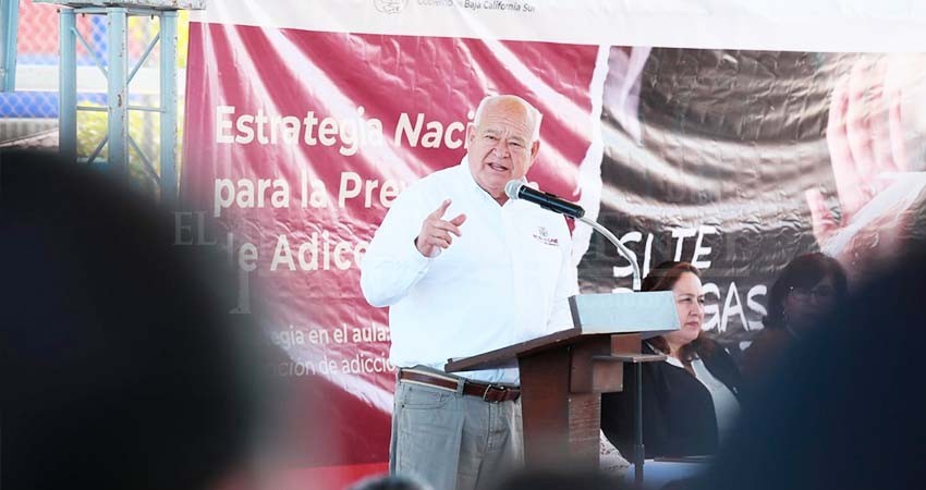 Da inicio el gobernador Castro Cosío a la campaña "Si te drogas, te dañas"