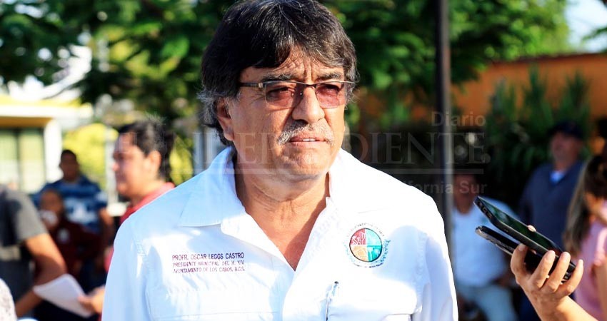Gestiona Leggs Castro recursos por temporada ciclónica de Los Cabos Gestiona Leggs Castro recursos por temporada ciclónica de Los Cabos